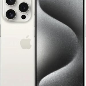 Apple iPhone 15 Pro Max, 256GB, White Titanium for TracFone